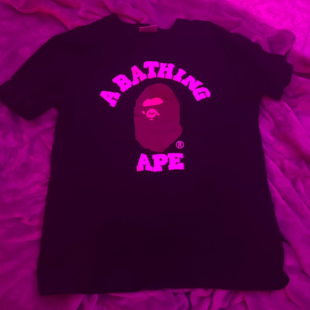 Bape tee shirt college tee